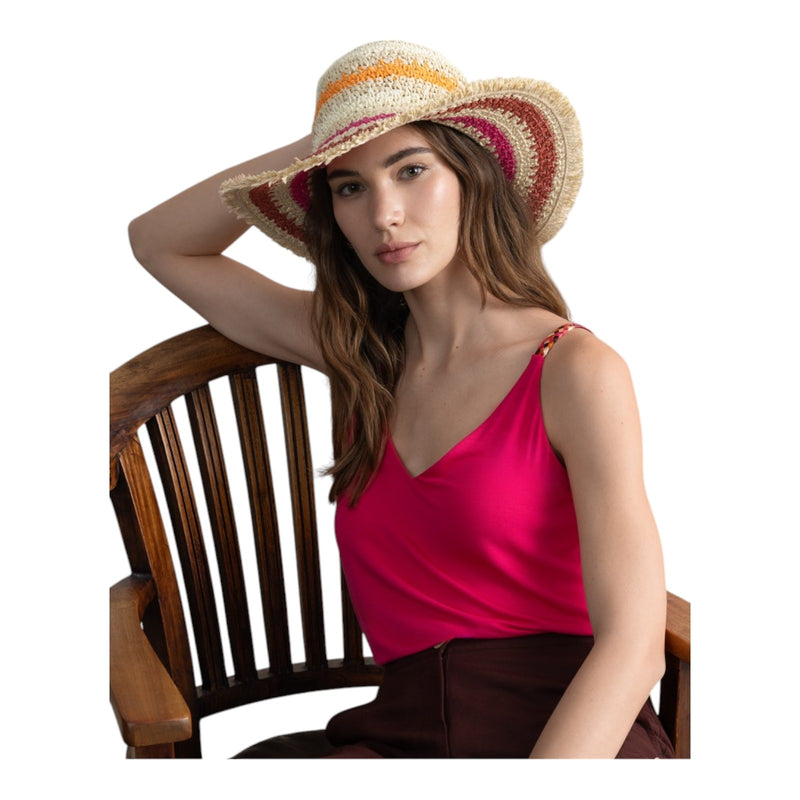 Canotte e top Donna Surkana - Top con bretelle e dettaglio - Fucsia