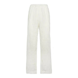 Pantaloni Donna Mc2 Saint Barth - Inez Woman Pant Pullup - Bianco