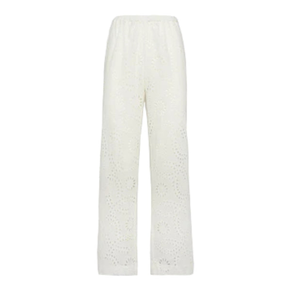 Pantaloni Donna Mc2 Saint Barth - Inez Woman Pant Pullup - Bianco