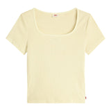 T-shirt Donna Levi's - Essential Sqrd Neck Tee - Giallo