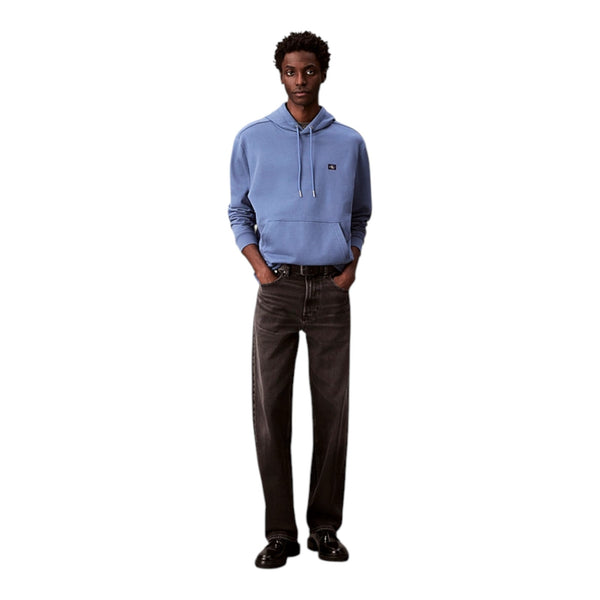 Felpe con cappuccio Uomo Calvin Klein - Ls Eu Badge 350Terry Hoodie - Azzurro