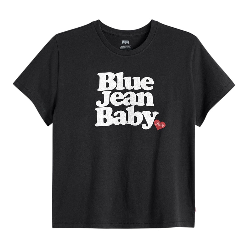 T-shirt Donna Levi's - Graphic Classic Tee Love In Levi's Egret - Nero