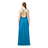 Vestiti casual Donna Alpha Studio - Abito S/M Lungo Popeline Unito - Turchese