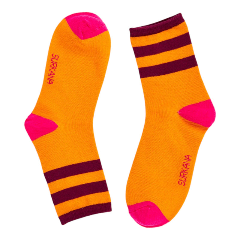 Calzini Donna Surkana - Calze medie con motivi jacquard - Multicolore