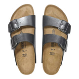 Sandali Unisex Birkenstock - Arizona metallic black, Birko Flor - Nero