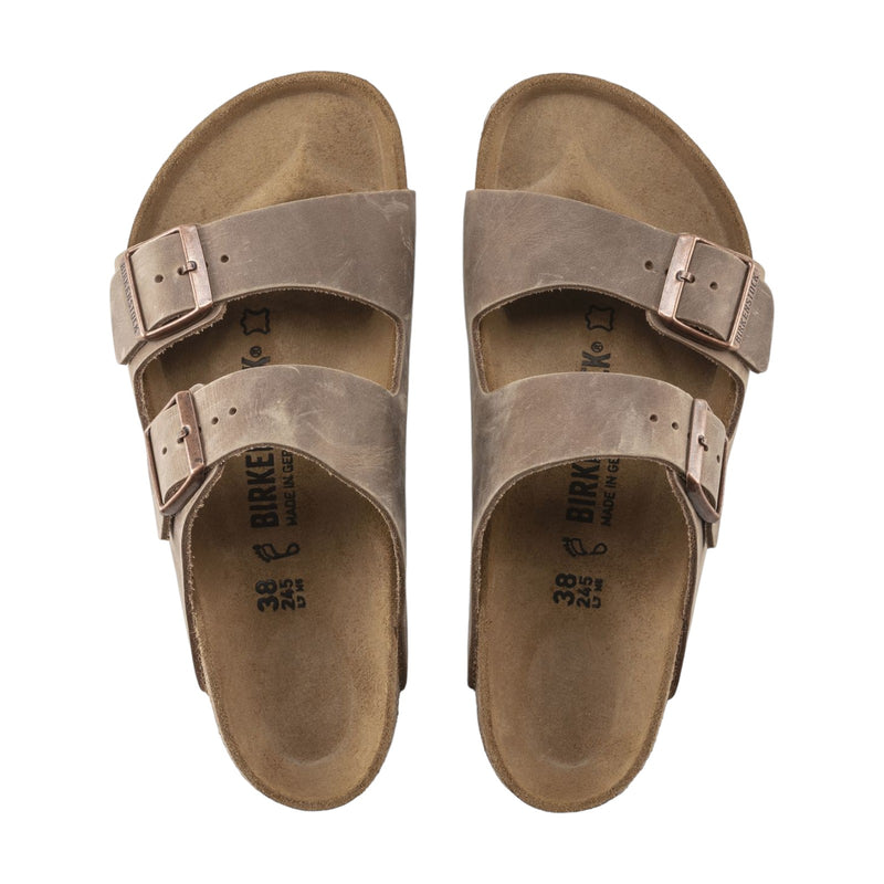 Sandali Uomo Birkenstock - Arizona tabacco brown, Oiled Leather - Marrone