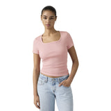 T-shirt Donna Levi's - Essential Sqrd Neck Tee - Rosa