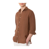 Camicie casual Uomo Mc2 Saint Barth - Pamplona	Classic Shirt - Marrone