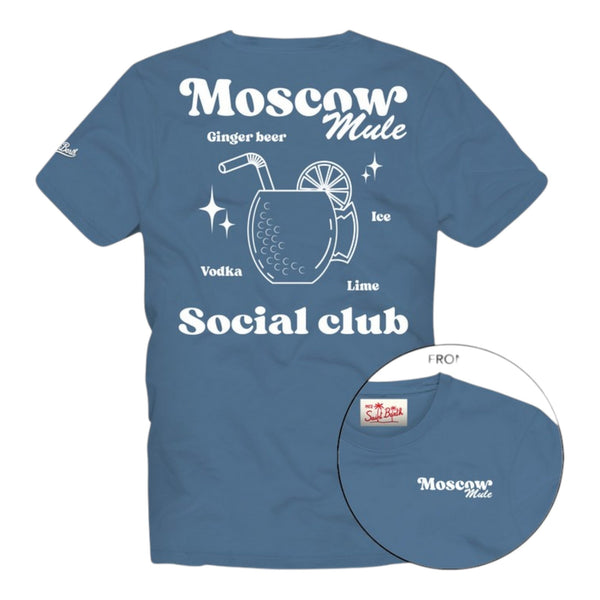 T-shirt Uomo Mc2 Saint Barth - Tshirt Man	Cotton Classic T Shirt - Avio