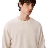 Maglie Uomo Calvin Klein - Ls Ez Cotton Crewnk Sweater 12Gg - Panna