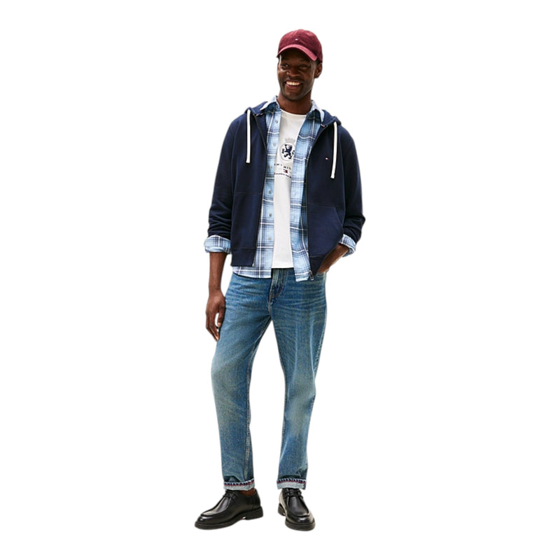 Felpe con cappuccio Uomo Tommy Hilfiger - Essential Fleece Zip Through - Blu