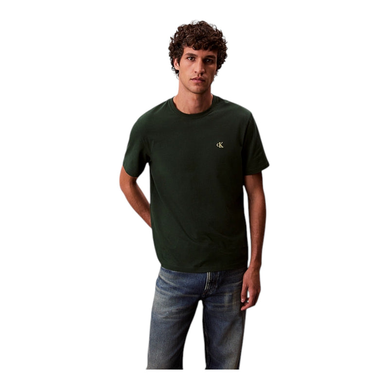 T-shirt Uomo Calvin Klein - Ss Easy Monogram Tee - Verde
