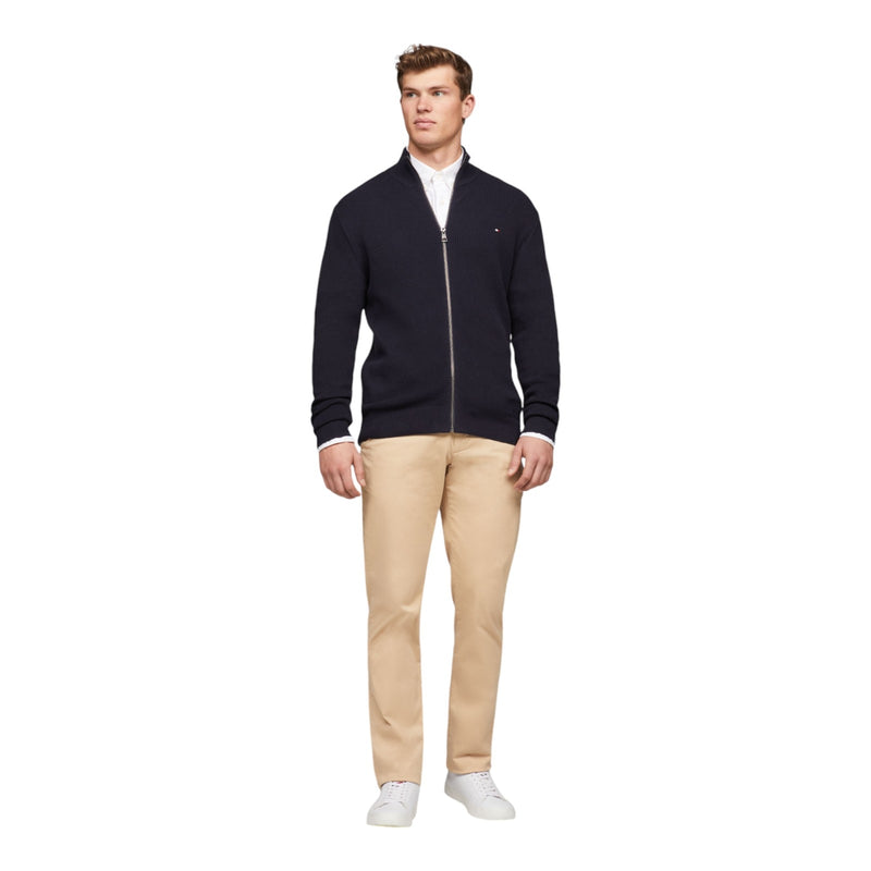 Cardigan Uomo Tommy Hilfiger - Refined Structure Zip Thru - Blu
