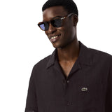 Camicie casual Uomo Lacoste - Camicia M/C - Marrone