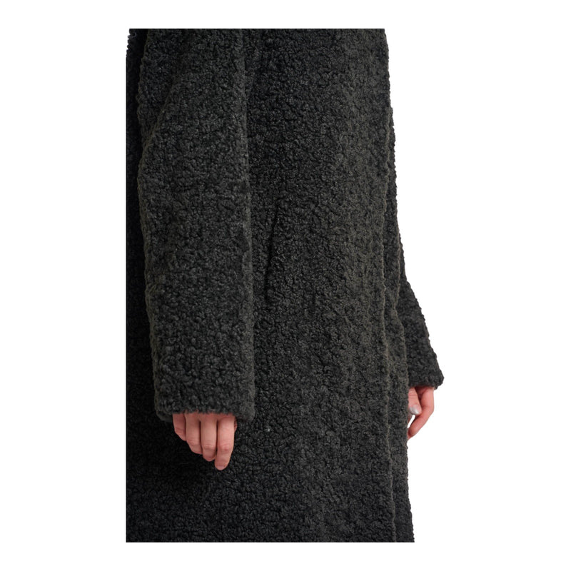 Cappotti Donna RINO & PELLE - Teddy coat with hood - Grigio