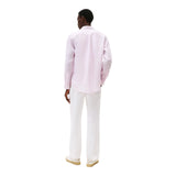Camicie casual Uomo Tommy Hilfiger - Pigment Dyed Li Solid Rf Shirt - Rosa