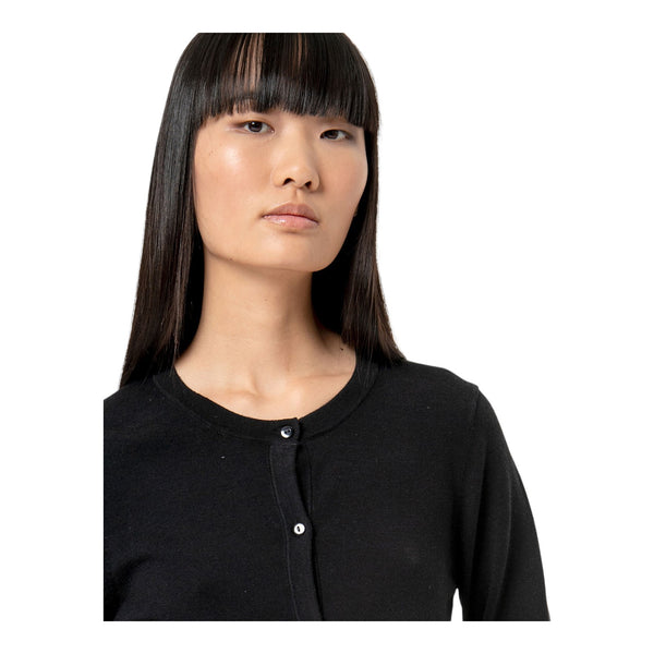 Cardigan Donna Surkana - Cardigan con scollo rotondo - Nero