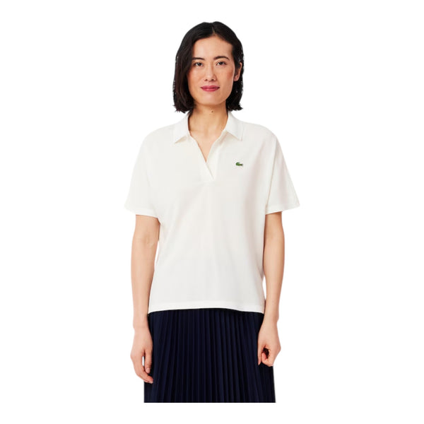 Polo Donna Lacoste - Maglietta M/C - Bianco