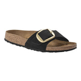 Sandali Donna Birkenstock - Madrid Big Buckle Nubuck Leather - Nero