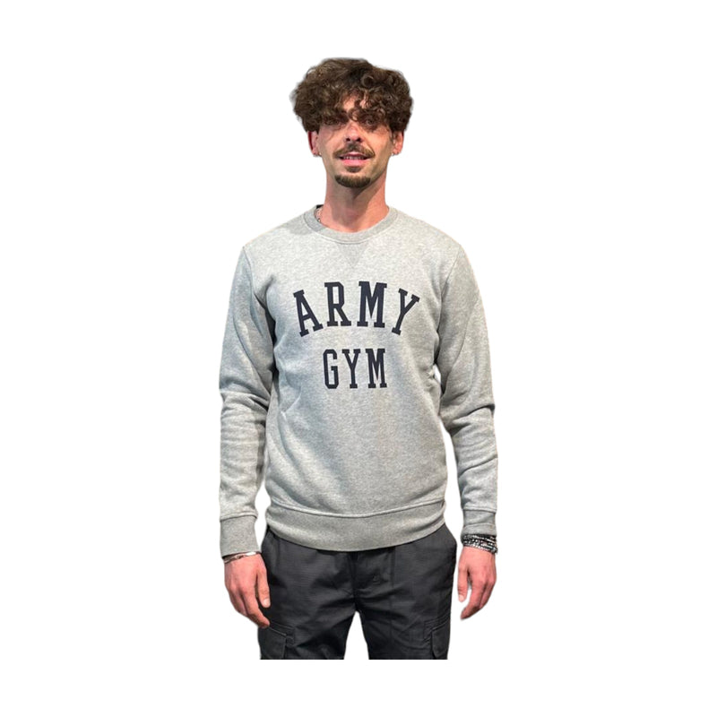 Felpe senza cappuccio Uomo Bl'ker - Blker Felpa Grafica Girocollo Army Gym - Grigio