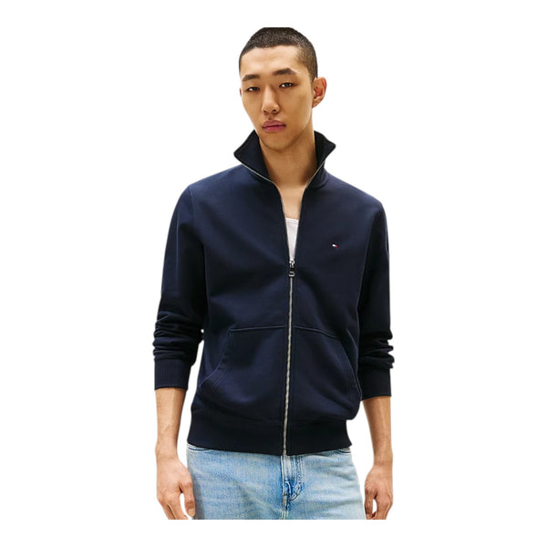 Felpe senza cappuccio Uomo Tommy Hilfiger - Essential Terry Zt Stand Collar - Blu