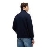 Felpe senza cappuccio Uomo Tommy Hilfiger - Script Stack Fz Stand Collar - Blu