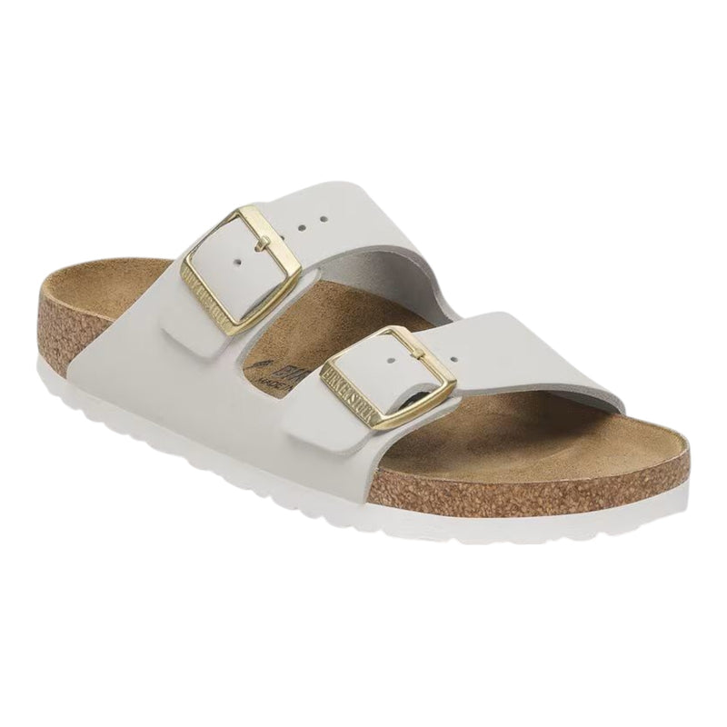 Sandali Donna Birkenstock - Arizona antique white, Nubuck Leather - Bianco