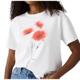 T-shirt Donna Levi's - Gr Vintage Tee - Blurry Flower Bright White - Bianco