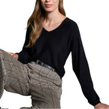 Pantaloni Donna Surkana - Pantaloni dritti in jacquard - Nero