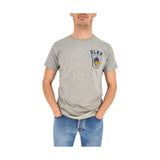 T-shirt Uomo Bl'ker - Grafica Duck University - Grigio