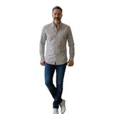 Camicie casual Uomo GMF965 - Camicia M/L Botton Down - Marrone