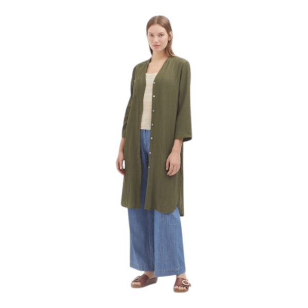 Camicie Donna nice things - Camicia Extra-Larga - Verde militare