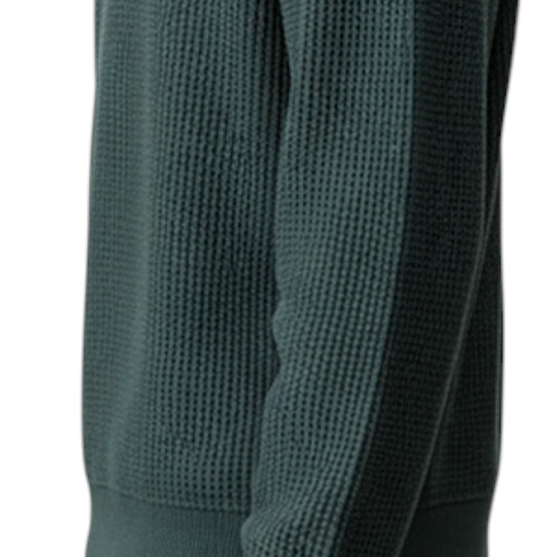 Maglie Uomo Calvin Klein - Ls Ez Cotton Waffle Crwnk Swtr 9 - Verde