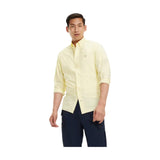 Camicie casual Uomo Tommy Hilfiger - Garment Dyed Popeline Shirt - Giallo