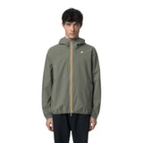 Giubbini Uomo K-Way - Jack Eco Stretch Dot - Verde militare