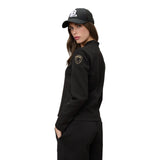 Felpe senza cappuccio Donna Blauer - Felpa Fashion Elasticizzata Valencia - Nero