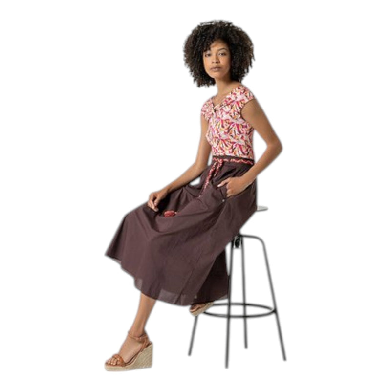 Bluse Donna Surkana - Blusa con manica svasata e coulisse - Multicolore