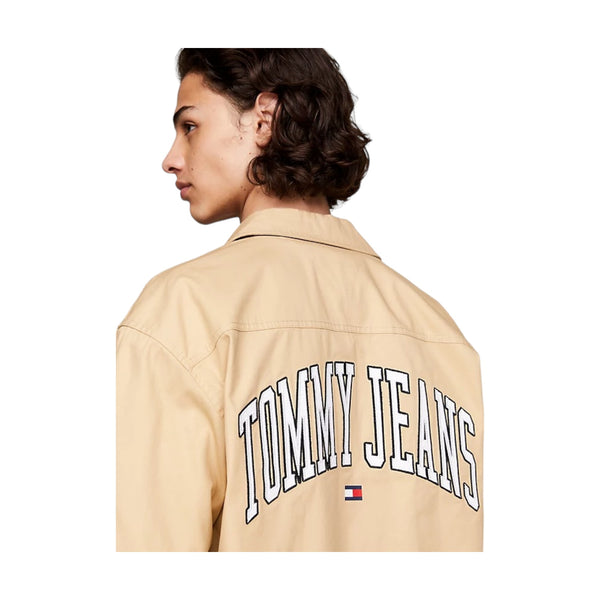 Camicie casual Uomo Tommy Hilfiger - Tjm Varsity Hero Overshirt - Beige