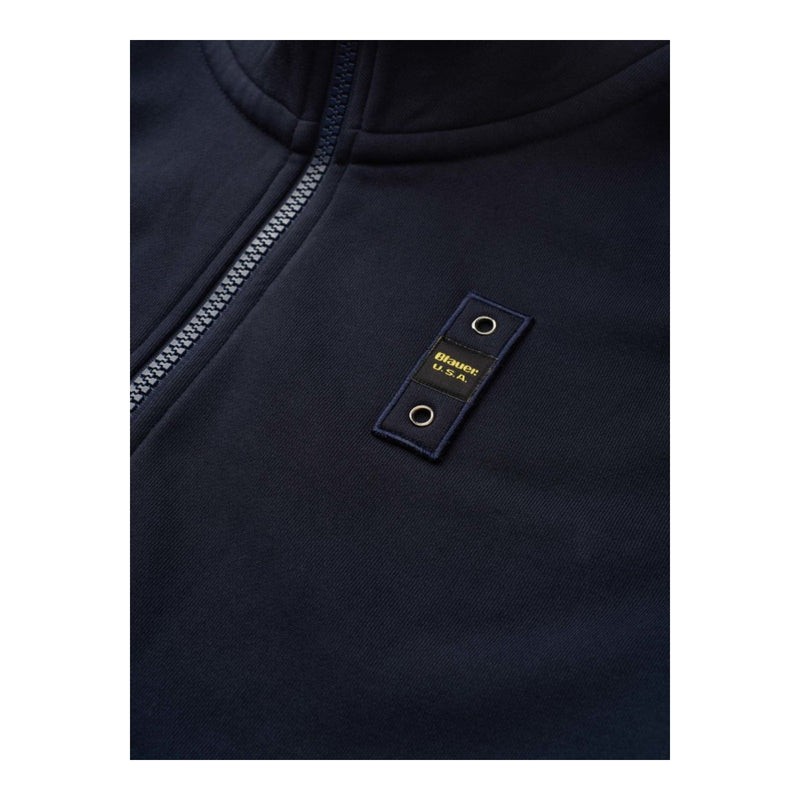 Felpe senza cappuccio Uomo Blauer - Felpa Full Zip City - Blu