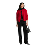 Cardigan Donna Barbour - Woodhouse Knitted Cardigan - Rosso