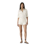 Pantaloncini Donna Levi's - 501 Original Short - Bianco