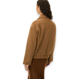 Cappotti Donna iBlues - Cappotto-giacco.jers.	IBLPIROGHE - Cammello