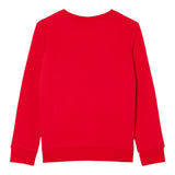Felpe senza cappuccio Ragazzo Lacoste - Lcn Pique Applique Fleece Crew - Rosso