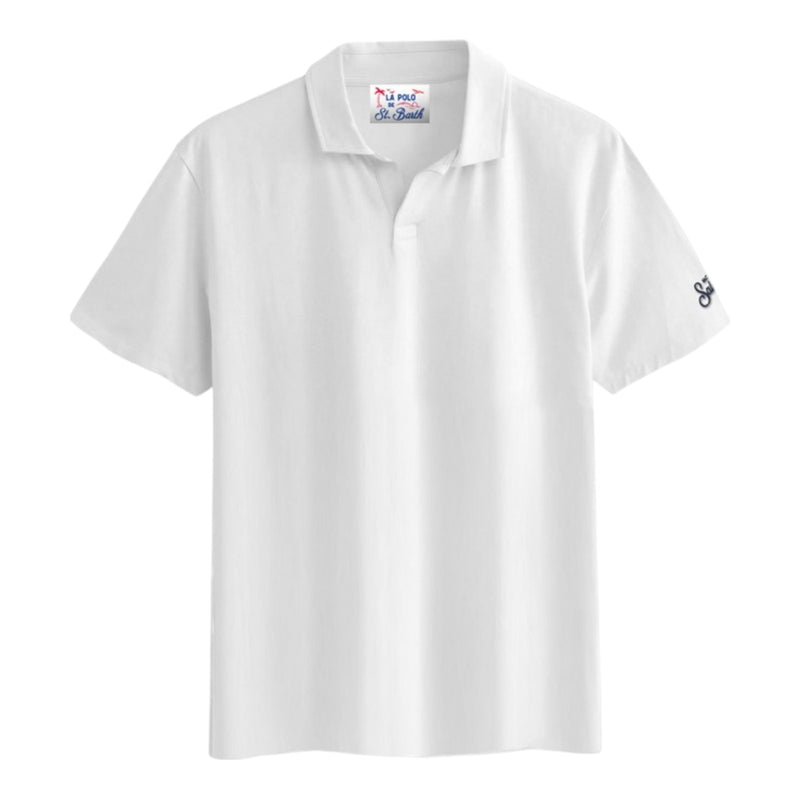 Polo Uomo Mc2 Saint Barth - Brighton Jersey Polo - Bianco
