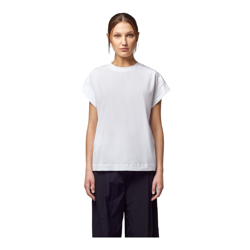 T-shirt Donna Alpha Studio - Giro M/M New French - Bianco
