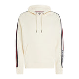 Felpe con cappuccio Uomo Tommy Hilfiger - Global Stripe Hoody - Bianco