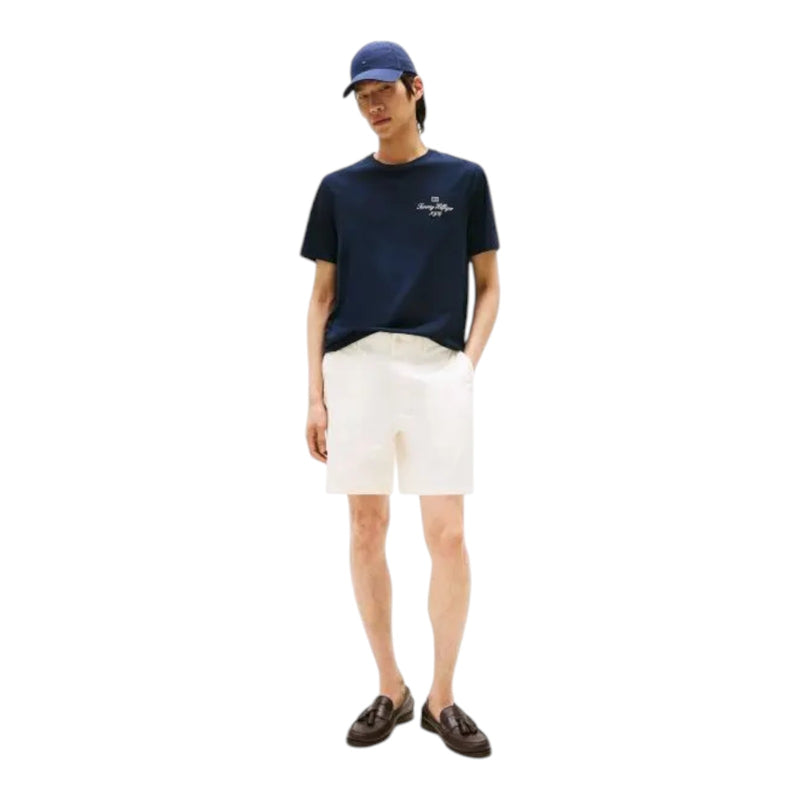 T-shirt Uomo Tommy Hilfiger - Outline Flag Script Tee - Blu