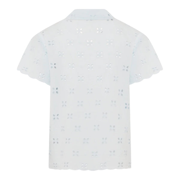 Camicie Bambina Mc2 Saint Barth - Terry Bowliing Shirt - Bianco