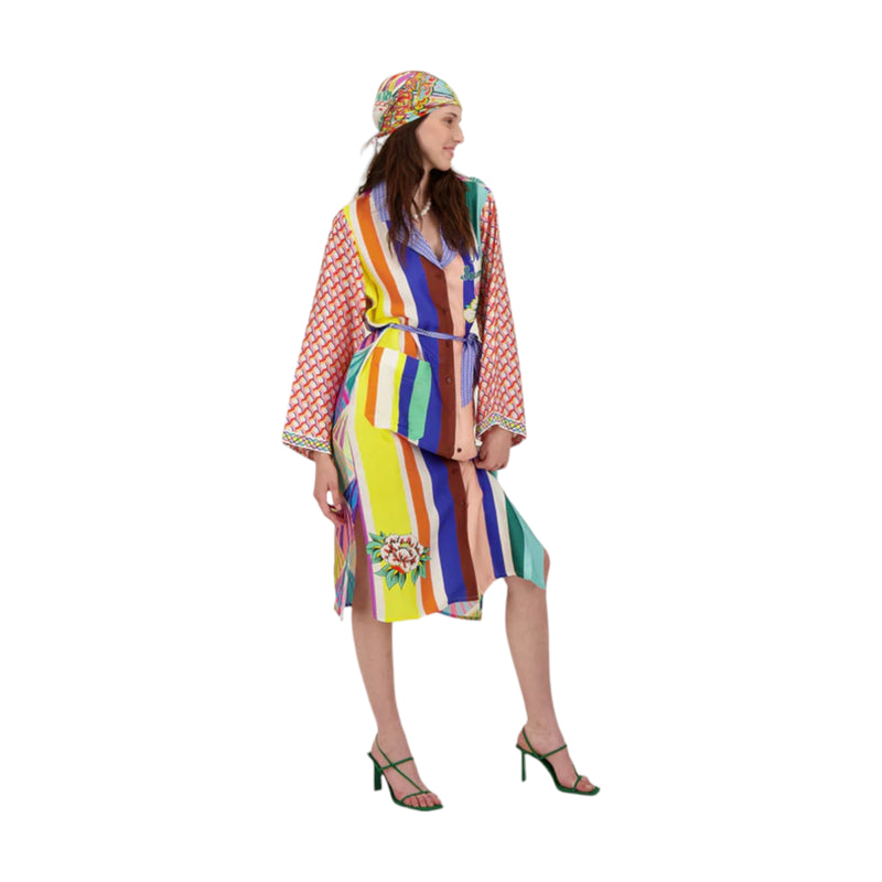 Vestiti casual Donna Me369 - Artisian Nova Kimono Dress - Multicolore