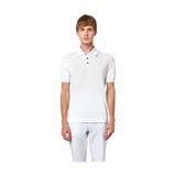 Polo Uomo Alpha Studio - Polo Camicia M/M Piquet Stretch - Bianco